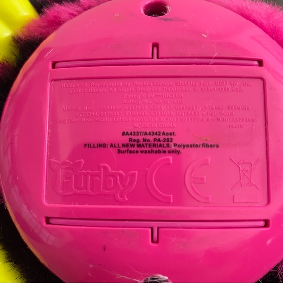 Hasbro FURBY Boom Interactive Toy Pink Black Stripes Yellow - Picture 11 of 11